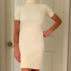 Off White Knit Dress